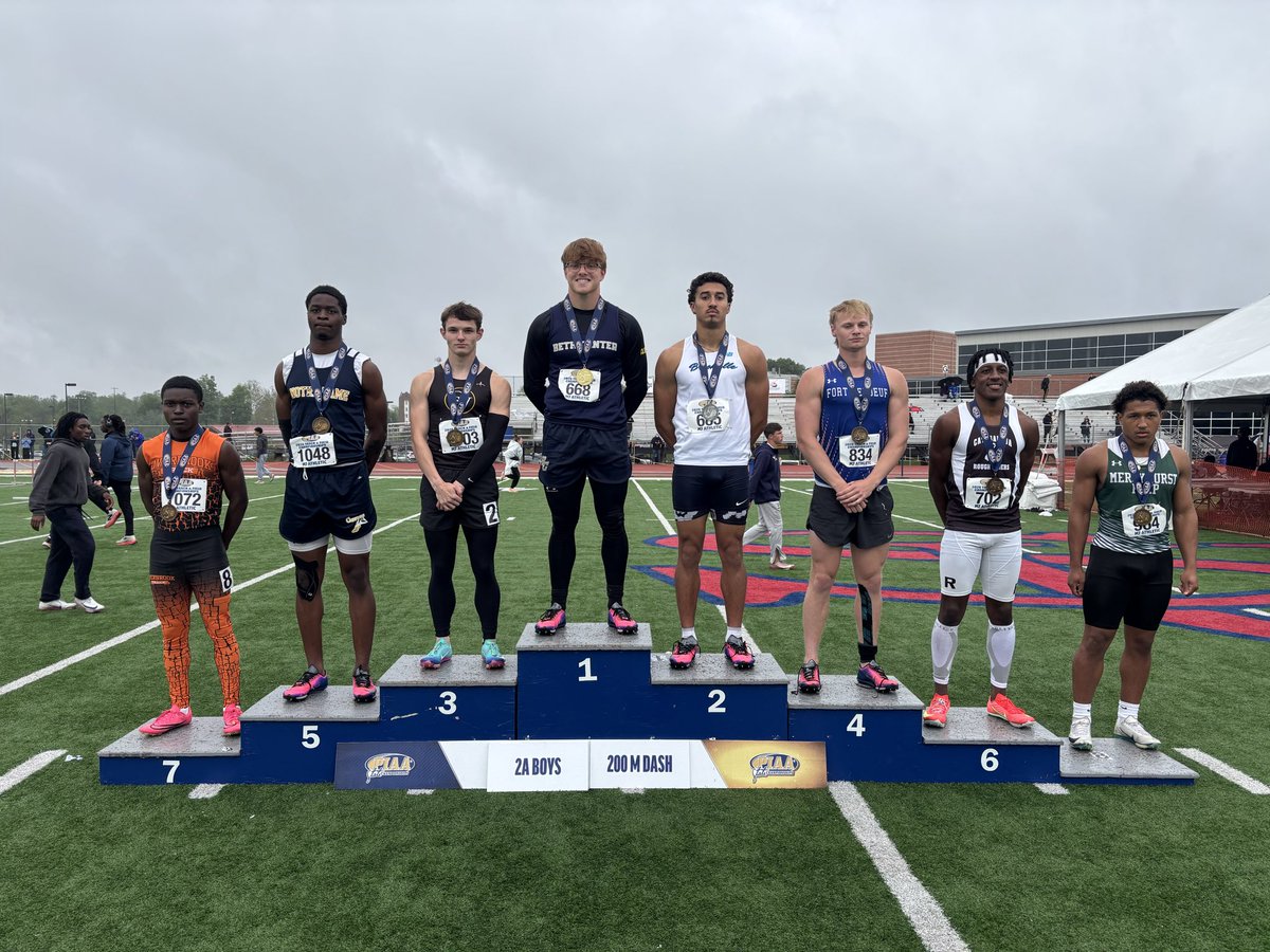 PIAASports's tweet photo. 2026 PIAA Track &amp; Field Boys 200M Dash AA Champion 

🥇Deakyn DeHoet - Bethlehem Center
🕥 21.29

#PIAATrack https://t.co/AFxBR9wTf1