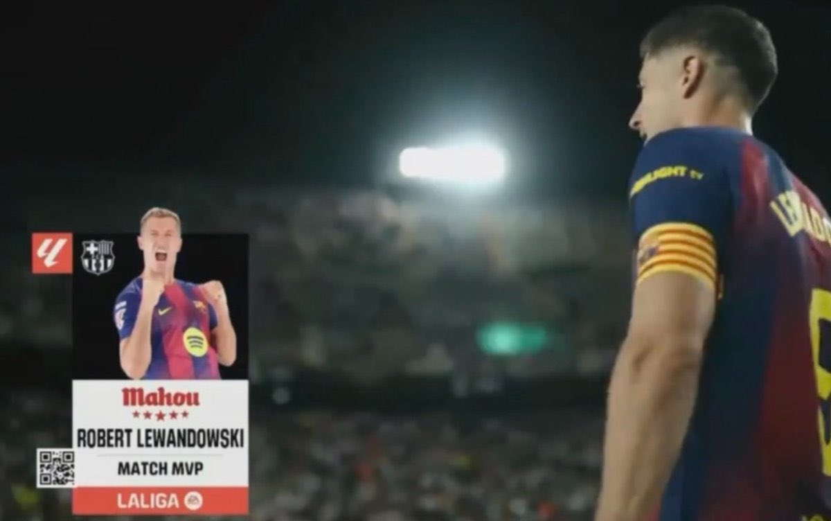Pxxdwskiii's tweet photo. Lewandowski is the MOTM in his last game for Barcelona 🥺❤️ https://t.co/NEpMFZmIsV