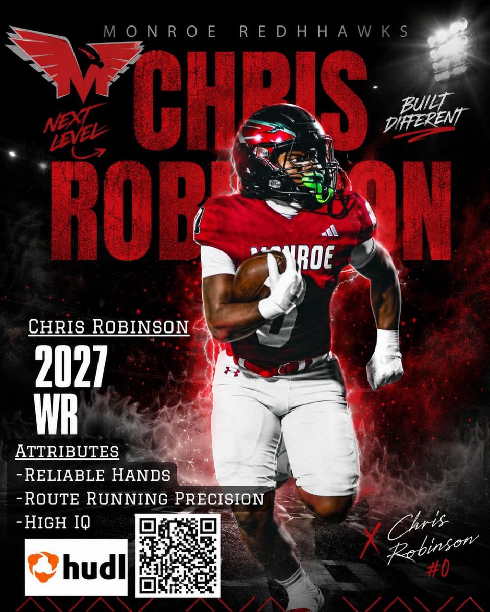 Chrislockdown0's tweet photo. College coaches tap in!
@Monroe_Redhawks 
@KoachDrayton 
@DHughes2FB 
@Coach_BHarris https://t.co/vr9TeXy1DG