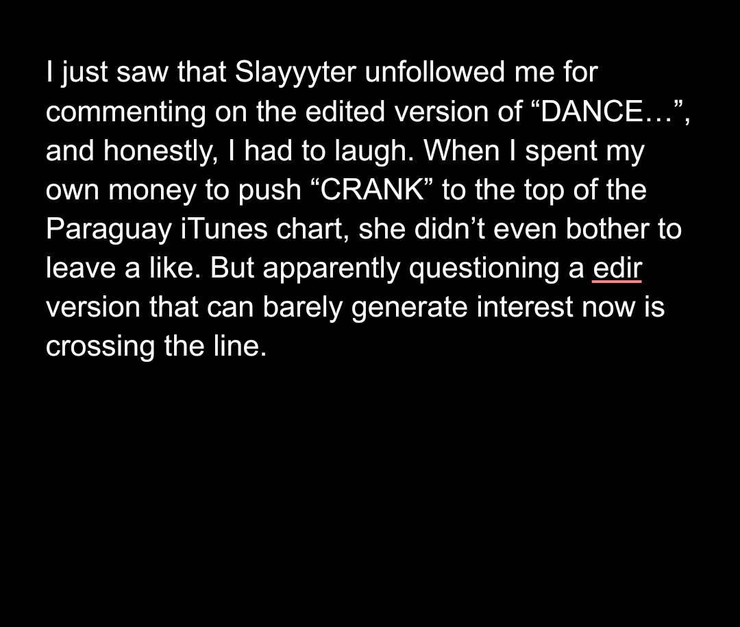 SlayyyterChart's tweet photo. Goodbye 🖤 https://t.co/zmwxTwdrC5