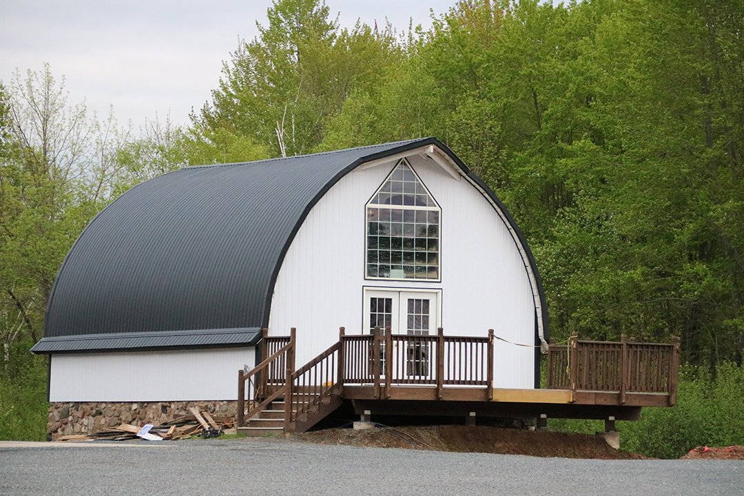 CourierSentinel's tweet photo. It’s still a work in progress, but the event barn at the Wisconsin Veteran Farm &amp; Winery, Cornell, is coming along nicely. Owner Dan Osborn is excited that he not only has a nice space for people to use, but that he was able to preserve a unique &amp; still relevant piece of history. https://t.co/1Qy2dxYPpJ