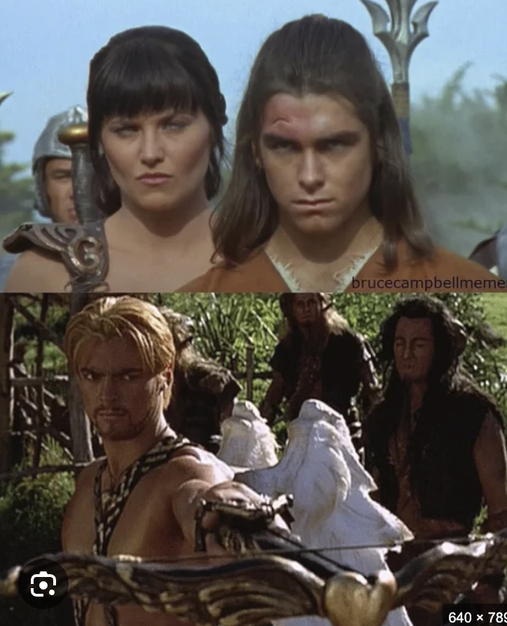jabwap_arnee's tweet photo. @nonregemesse Both of them appeared in the Hercules and Xena universe. https://t.co/8GKzlK3S8y