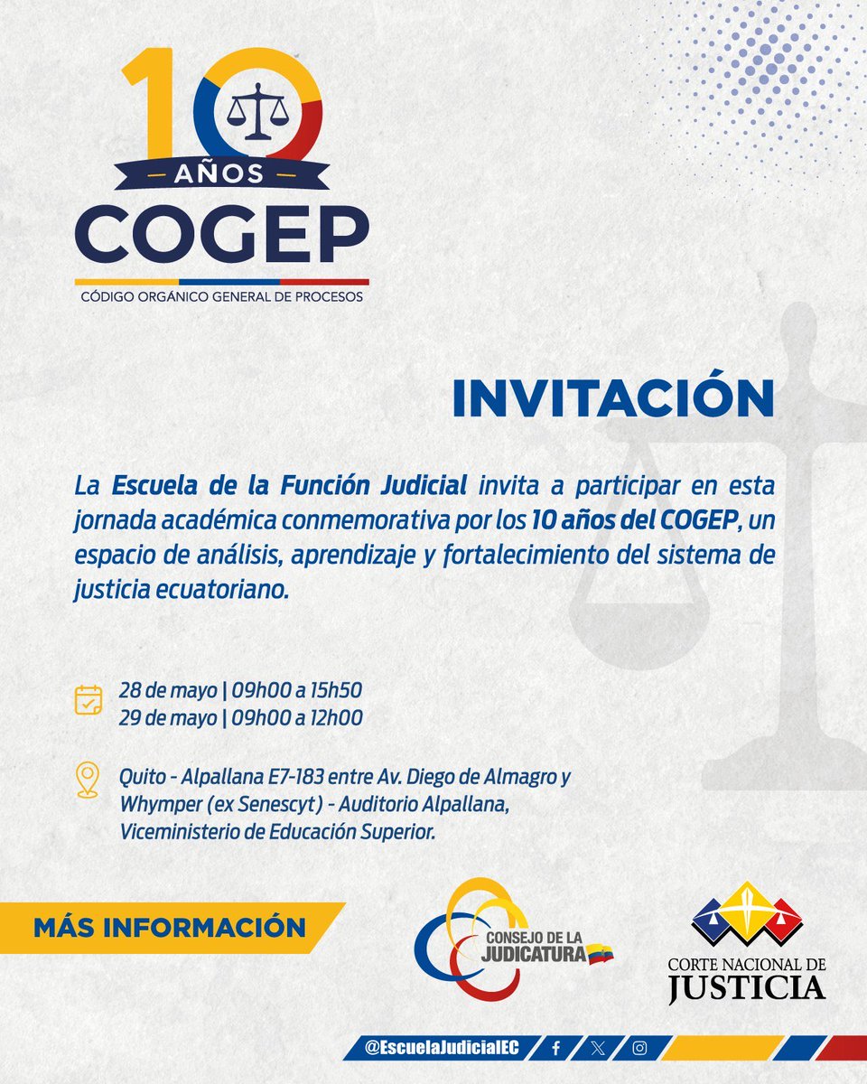 Escuela Judicial EC tweet media