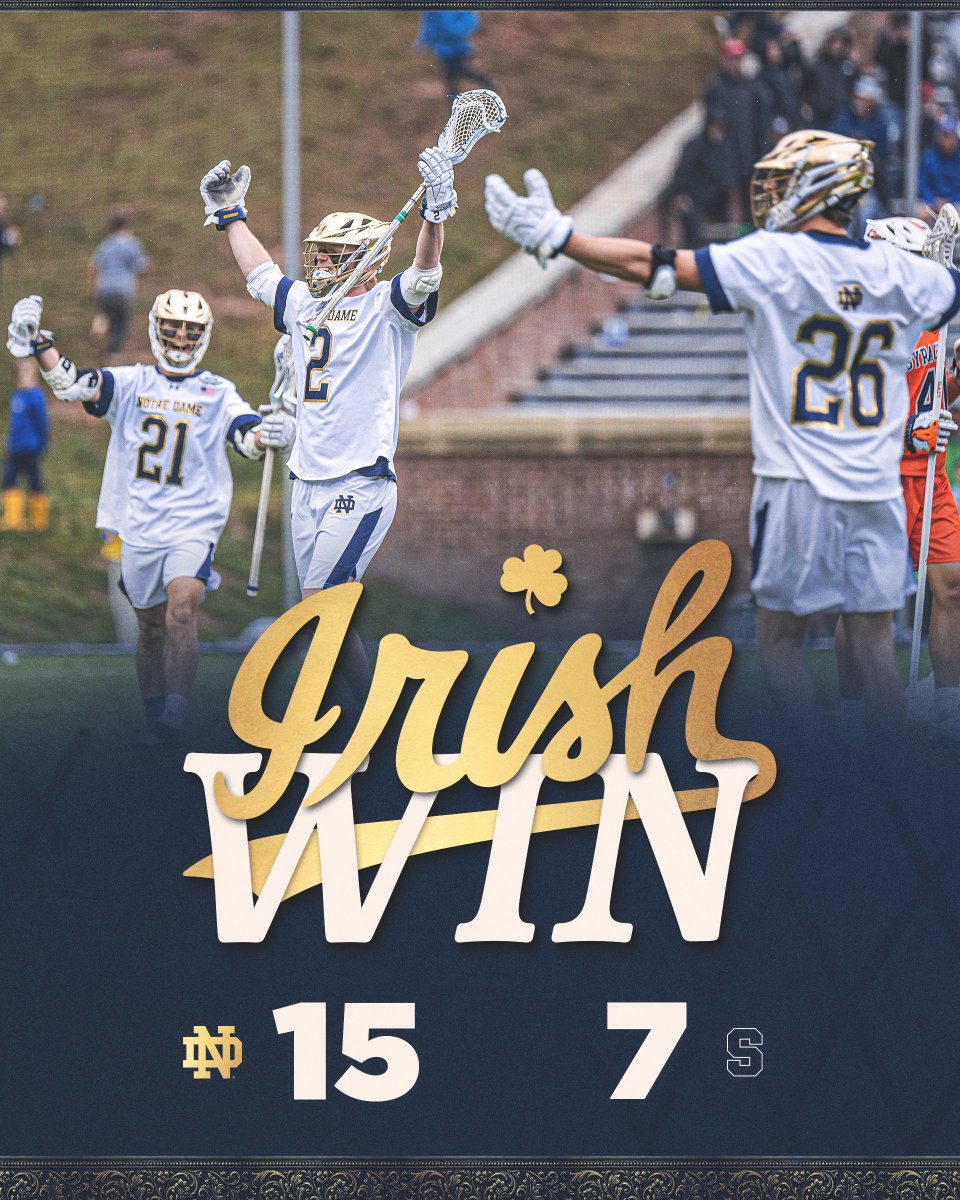 Notre Dame Lacrosse tweet media