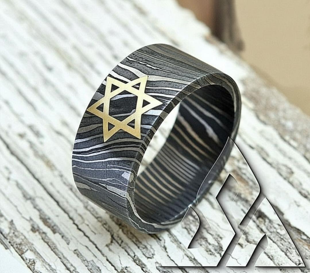 knivesseller's tweet photo. Handcrafted Damascus steel ring with unique swirling patterns forged from multiple steel layers. Durable, corrosion-resistant, and built for everyday wear with a polished finish. USA Stock. DM for sizes & pricing!
#EDCgear #USAseller #ForgeCraft https://t.co/kdgxBfisOp