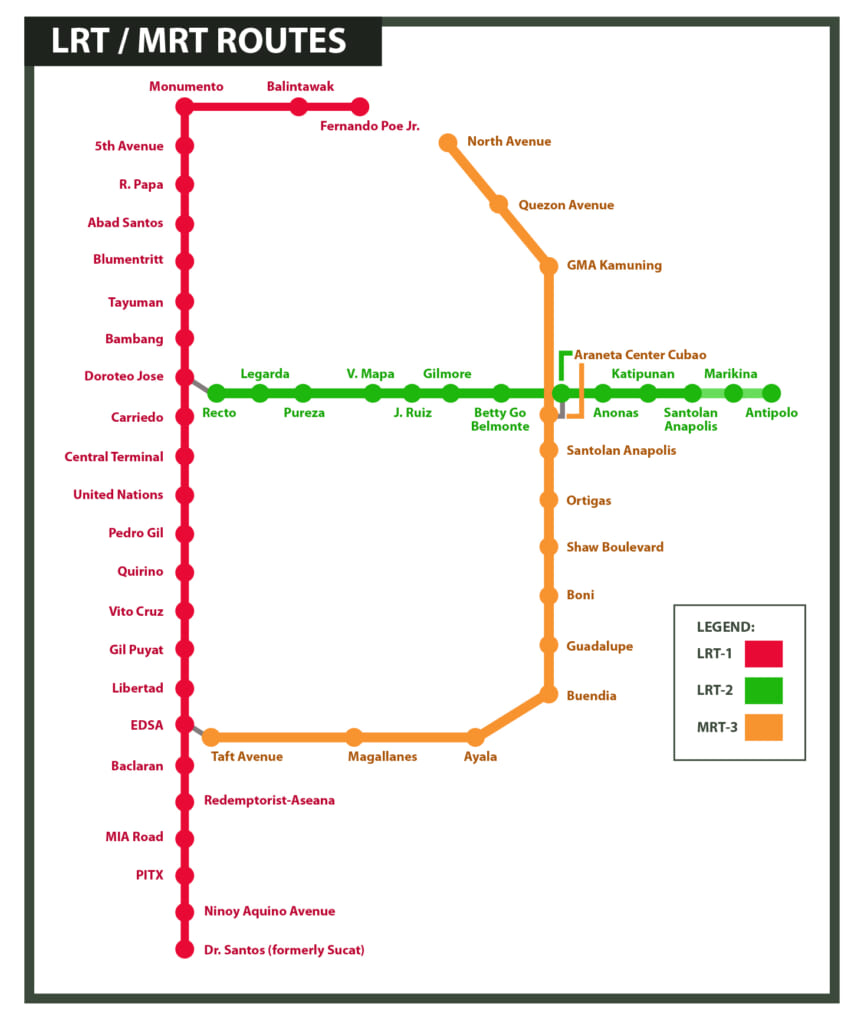 onlyzhans's tweet photo. @danmeirealm for less transfers from the north, u can just ride 'til edsa-taft station (i.e. the last station on mrt) then transfer to lrt-1 (monumento-bound) to go to vito cruz station https://t.co/E4oCZTxTe5