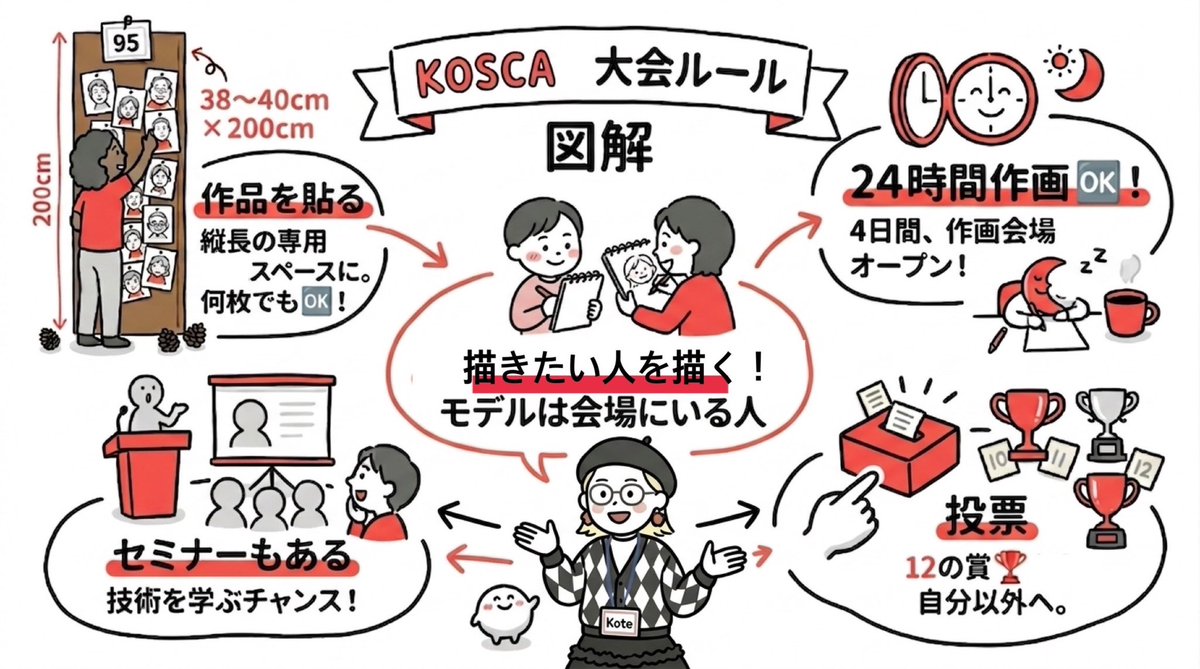 koto_nigaoebin's tweet photo. 韓国似顔絵大会KOSCAってこんな感じ https://t.co/85YDCuzmb3