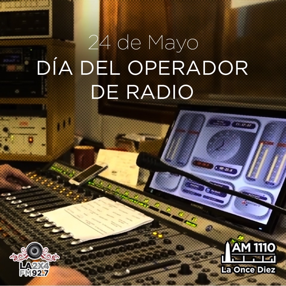 la2x4's tweet photo. Hoy celebramos el Día del #operador de #Radio ¡Saludamos a todos los que forman parte día a día de la magia radial📻! 
@Laoncediez https://t.co/ZsEancAeHN