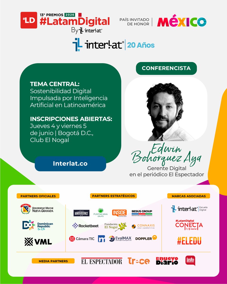 13º Premios #LatamDigital 2026 By Interlat tweet media