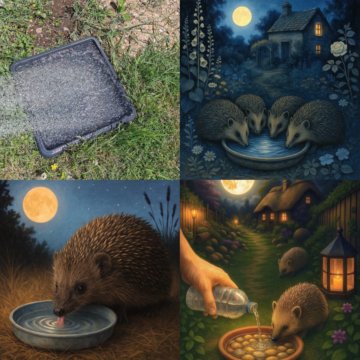 Help4hedgehogs's tweet photo. A reminder to leave water out xx https://t.co/xcdkCzpUJw