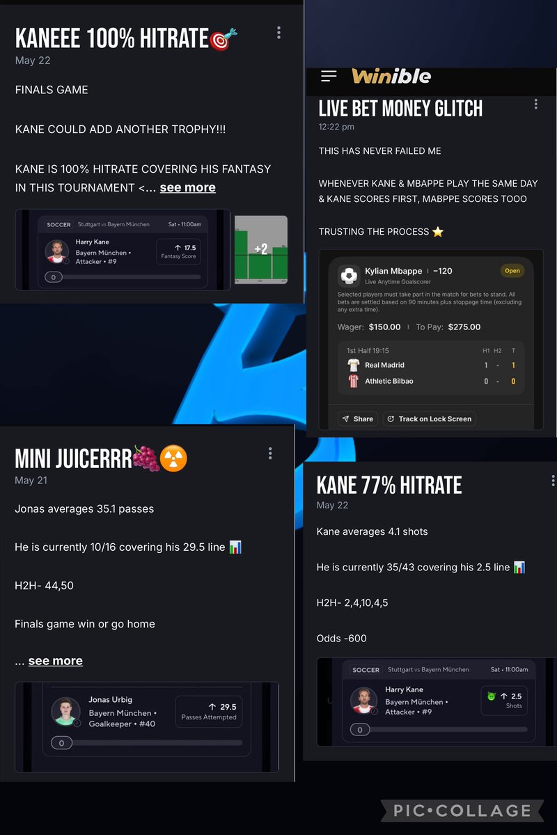 thebrandon444's tweet photo. STARTING THIS MORNING ON WINIBLE WITH BANGSSSS!!!⭐️

MONEY GLITCH LIVE BET ✅💰
100% HITRATE FANTASY ✅
MINI NUKE✅☢️🍇💰
77% HITRATE PROP✅💰

MORE 100% HITRATE PROPS &amp; NUKES WILL BE POSTED ON WINIBLE💯

Winible- https://t.co/tWyivmu9LH

LETS CASH OUT 💰 https://t.co/HaprtWOHVJ