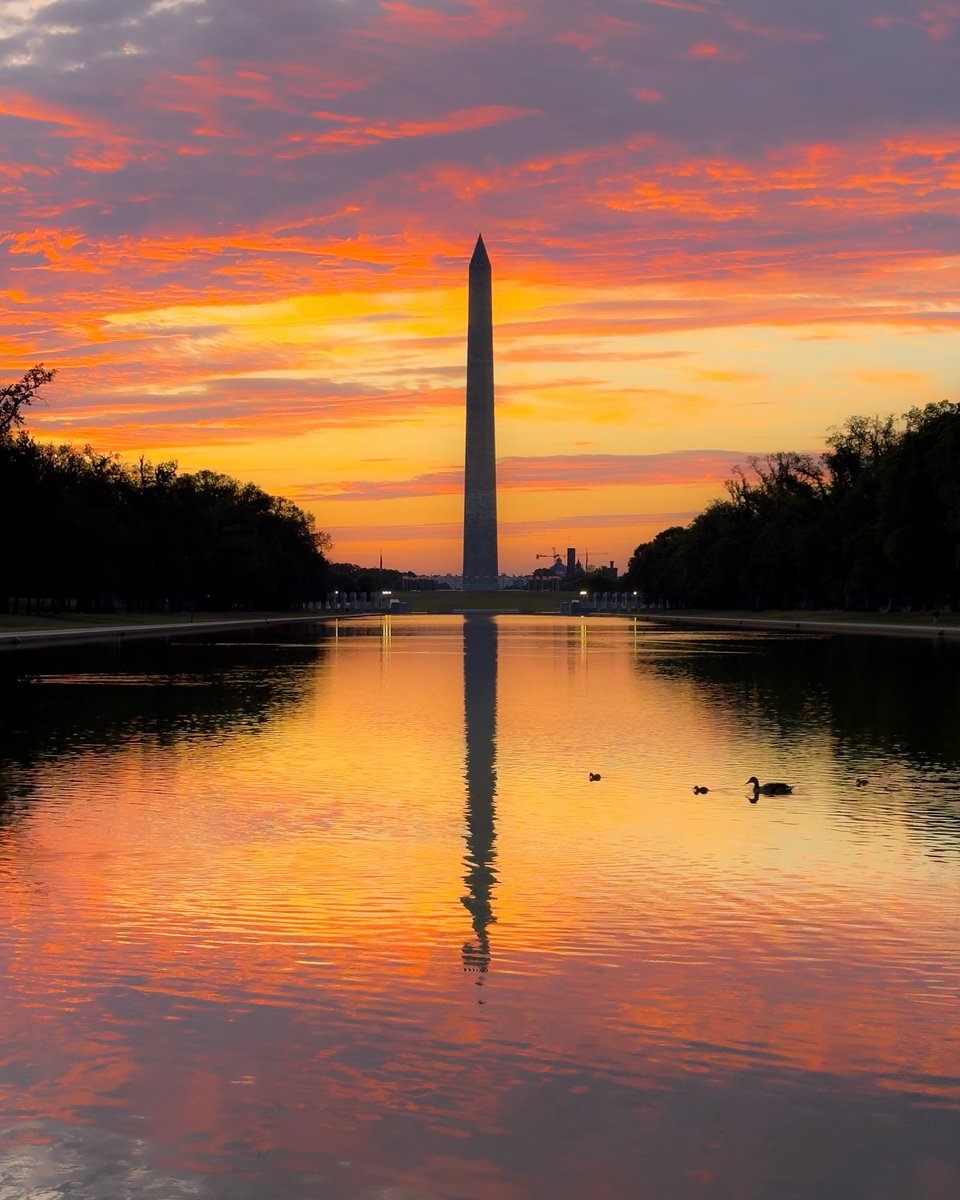 washingtondc's tweet photo. You + Me + Washington Monument at sunset? 🌅

📸: the.gaia.heiress / IG #Only1DC https://t.co/6MFgNN36XG