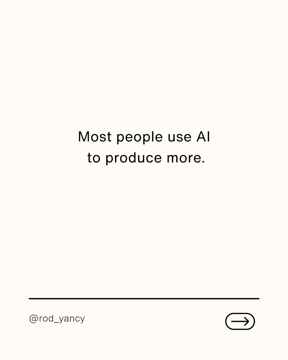 YoungYancy's tweet photo. AI is most powerful when it improves clarity—not just output.

Better thinking > more automation.

Thinking about this lately.

#AI https://t.co/IexKsnbr8G