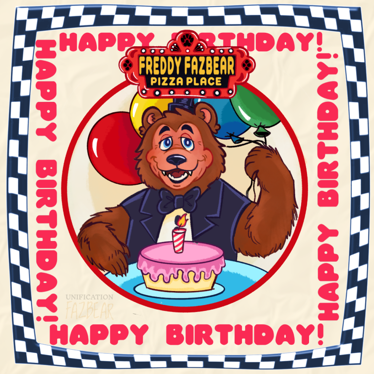 UnificFazbear's tweet photo. We apologize for the lack of a trailer yesterday. Due to some personal issues and conflicts in scheduling, the trailer will now be posted at ~6:30pm CDT TODAY. To make up for this mistake, we will also be posting a BTS video of the Trailer TOMORROW. 
#FNAF #UnificationFazbear https://t.co/uXwWKbAHSa