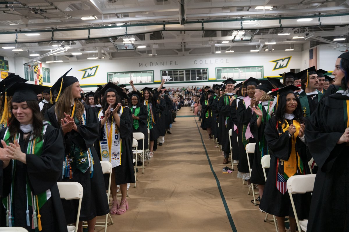 McDanielCollege's tweet photo. Undergraduate Commencement #McDaniel26: 388 bachelor’s degrees awarded during today’s ceremony. Graduates ranged in age from 20 to 44 and were from 18 states, plus D.C. and Puerto Rico, and 9 countries. 🎉🎓 Additional photos on McDaniel's Facebook page: https://t.co/ZTi8rHkp4o https://t.co/ox9EZisbdP