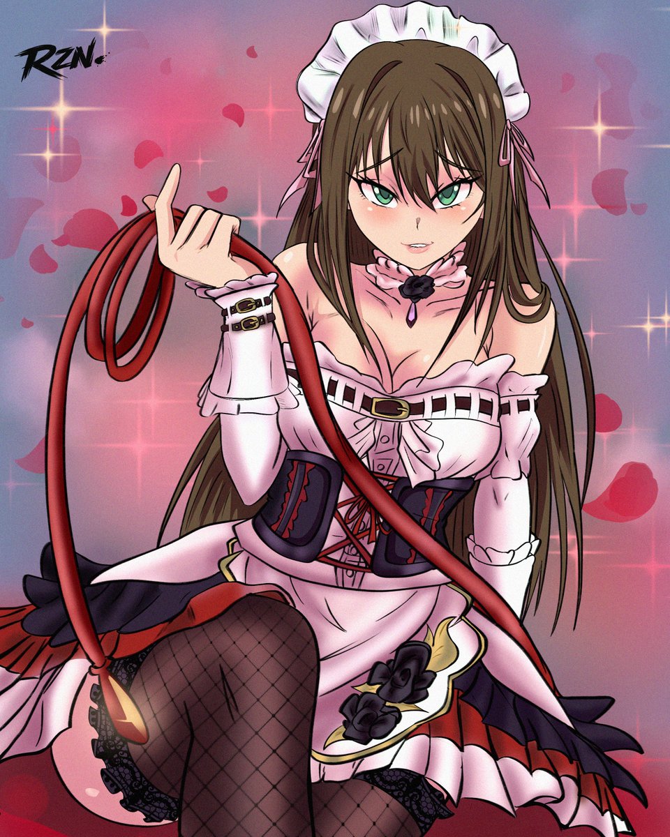 Ronzox12's tweet photo. Rin Shibuya - THE iDOLM@STER 

#RinShibuya #渋谷凛 #アイドルマスターシンデレラガールズ #デレマス #メイド服 #アイドルマスター #idolmaster #cinderellagirls https://t.co/GFZXAHUMfp