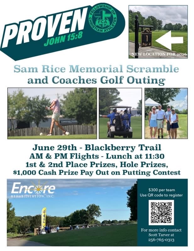 NWALFCA's tweet photo. FCA Summer is here! There is only a few days left to get the last discounted rate for our North AL FCA Power Camp!

Registration is also open for our FCA UNA NWS Team Softball Camp and our Sam Rice Memorial Scramble and Coaches Golf Outing!

Register at https://t.co/wpuXbAbVw5 https://t.co/N5r3Oz8TJr
