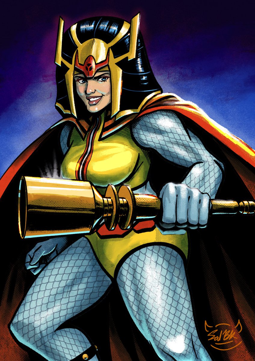 neurotic_devil's tweet photo. Big Barda 💫 #dccomics #fanart https://t.co/niiALlJ3Q4