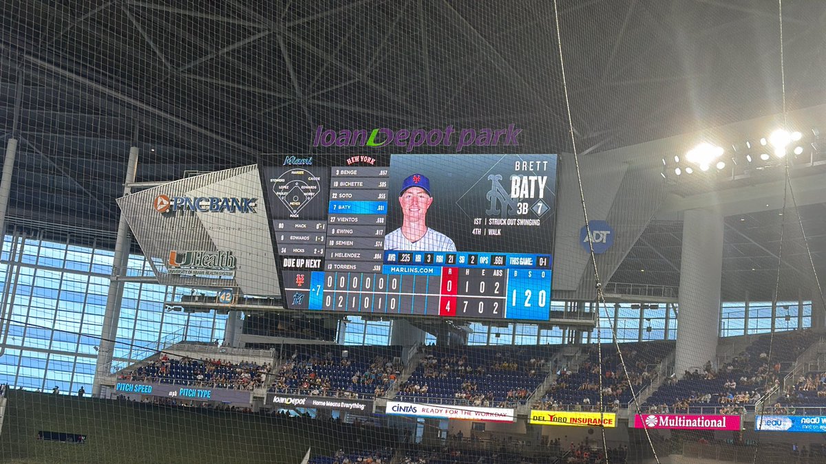 itsIvanPC's tweet photo. One hit against the AA Marlins smh https://t.co/14h35BcLuq