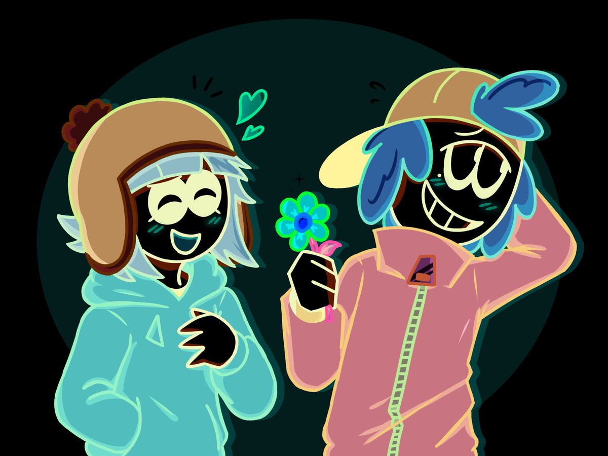 KrixelNG's tweet photo. I love the fact that they are each other’s inverted colors. https://t.co/sAXbSsBbSv