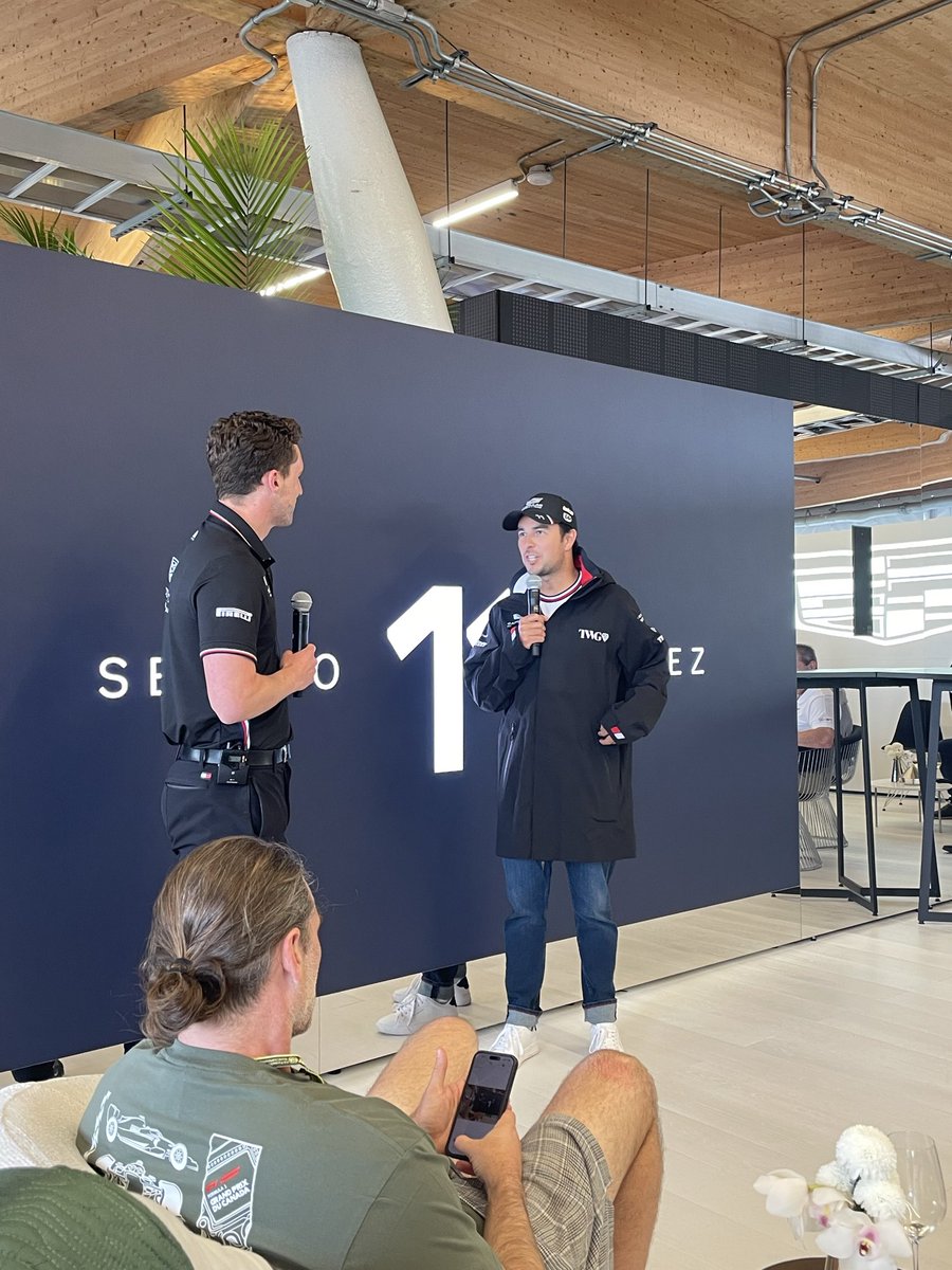ColumWood's tweet photo. And now Checo dropped by https://t.co/907UdRfjZ6