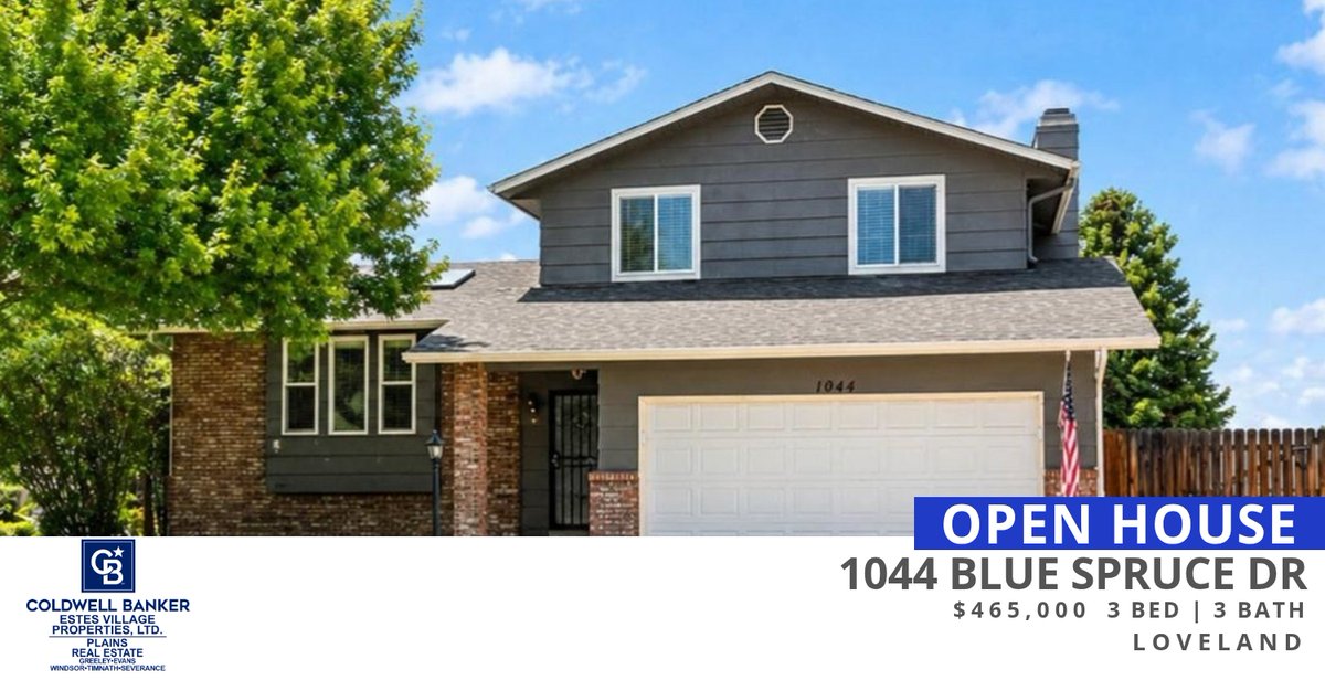MikenMarie's tweet photo. Your Daily Dose of Good Stuff - from Mike &amp; Marie🙂

Open House 5/24/26 10:00 AM to 4:00 PM ***Easy Living No HOA , RV parking &amp; Storage Shed tour this great home in the Sweet Heart City of Loveland offering almost 2,000 sq ft,3 b... https://t.co/zcROSkIfCz https://t.co/5TsuEm03nQ