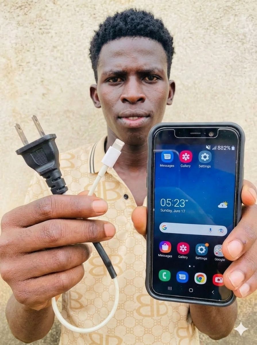 its4g3nt's tweet photo. He made a charger now his phone is 882% https://t.co/0YIwco0Uu2