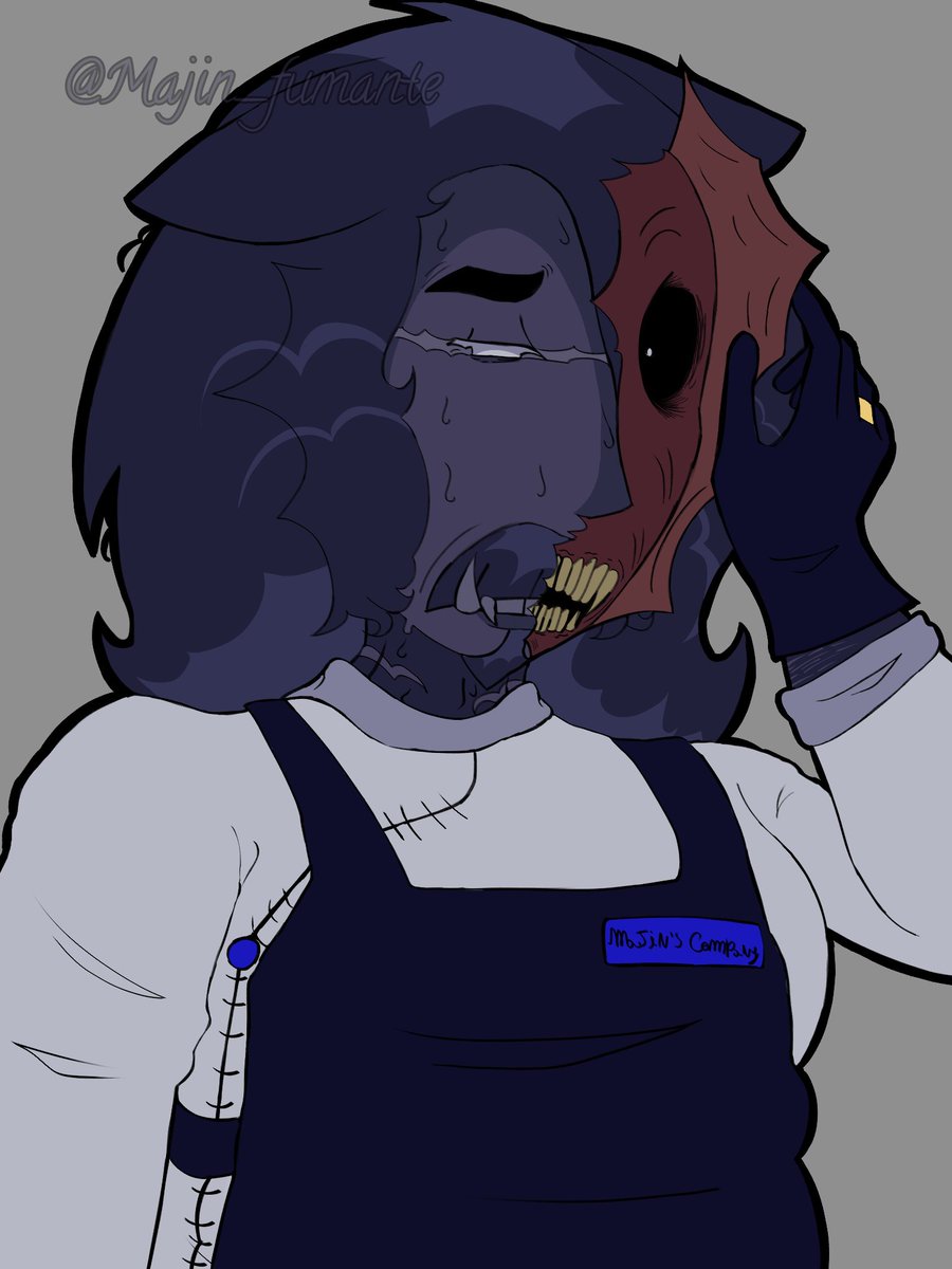 Majin_fumante's tweet photo. I'm back, I think. Lately I've been taking some time off due to personal issues, but I made this art. Canonically, MF opens his face/mask like the characters from FNAF Sister Location

I even tried a new eye style btw😀

[ #execommunity #ocexe #Oclore ] https://t.co/xKfjdOS4CA