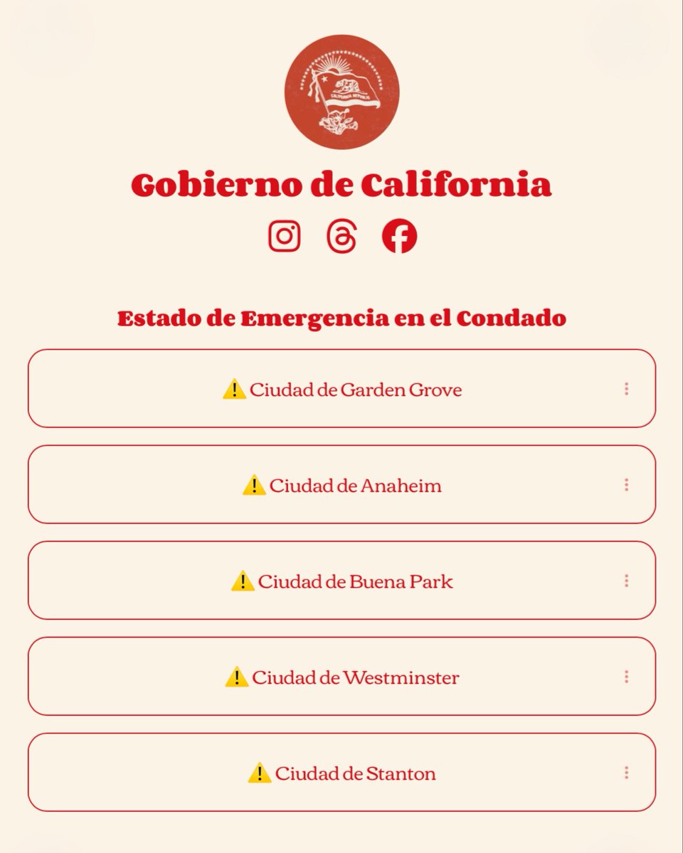 California Governor's Office of Emergency Services tweet media