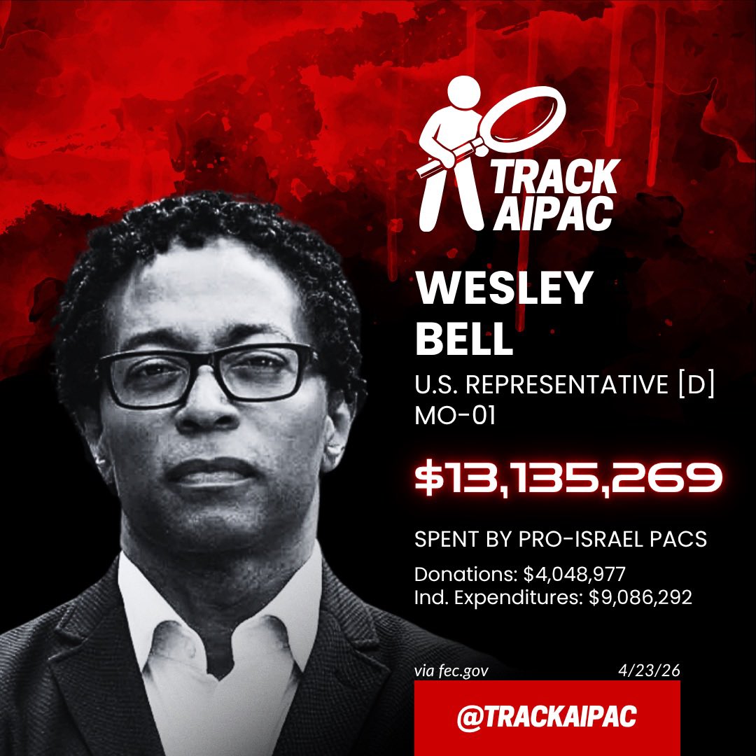 TrackAIPAC's tweet photo. @RepWesleyBellMO https://t.co/9sRjzIBCX1