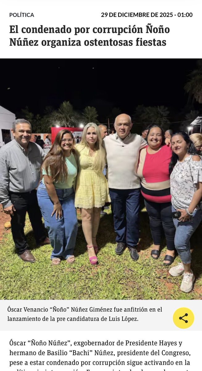 rasj1965's tweet photo. @Rocio_La_Negra @Diegoliking Distinguida Correligionaria Sra. @Rocio_La_Negra

No sea injusta con la Vida y en lo posible se usa binoculares y visualizar al Héroe Villahayense ex HDN ex Gobernador y miembro del Poderoso Movimiento HC Don OSCAR VENANCIO “ÑOÑO” NÚÑEZ GIMÉNEZ, condenado por ROBO de G. 42.500 mm https://t.co/4kavQ3z20x