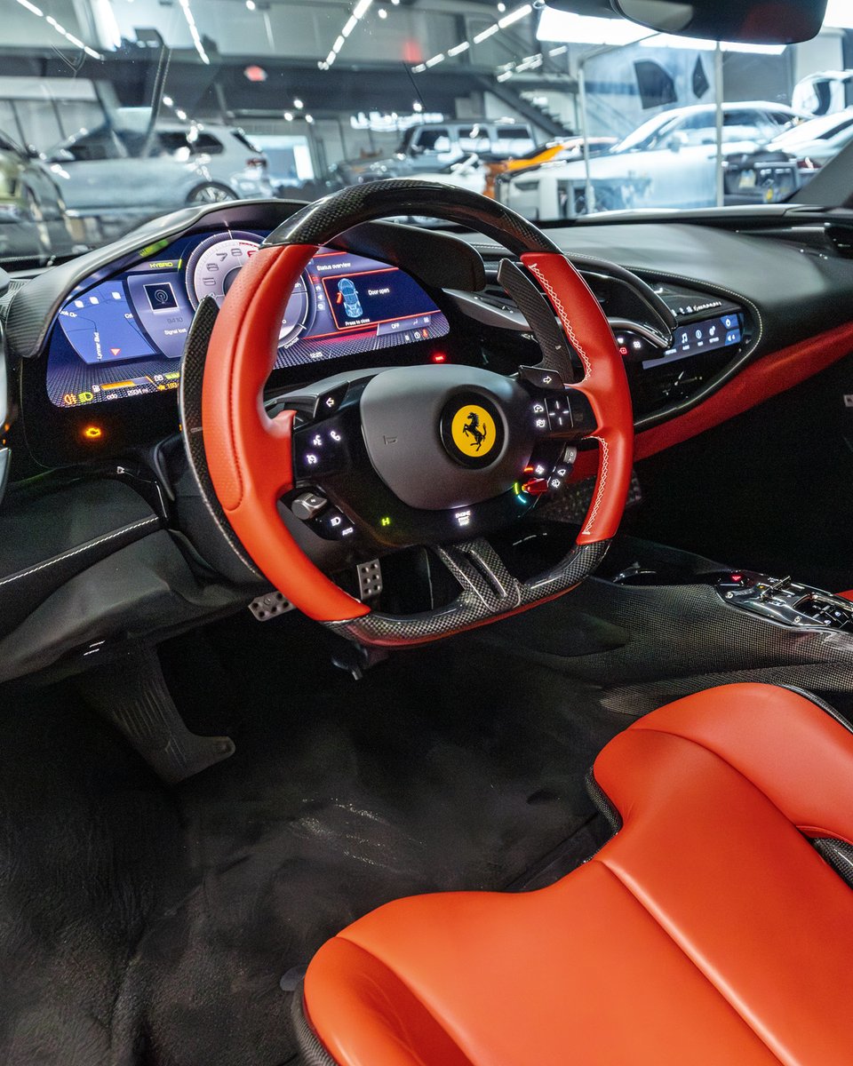 SothebysMS's tweet photo. 986 horsepower. Assetto Fiorano package. Argento Nürburgring.

This 2021 Ferrari SF90 Stradale delivers hypercar acceleration with the precision and usability of a modern Ferrari supercar. 

Featuring extensive carbon fiber throughout, large carbon racing seats, and the sought-after extended Assetto Fiorano package.

Under 3k miles and over $667k MSRP when new. Closing Tuesday, May 26th on SOMO.

More: https://t.co/2J3FQC9l7x

#FerrariSF90 #AssettoFiorano #Ferrari #SOMO #SothebysMotorsport