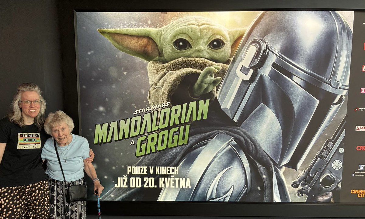 PoisonedLockett's tweet photo. The mama is ready for the baba 😁😎 #MandalorianAndGrogu @starwars @IMAX #praha https://t.co/uJ5WfJePYe