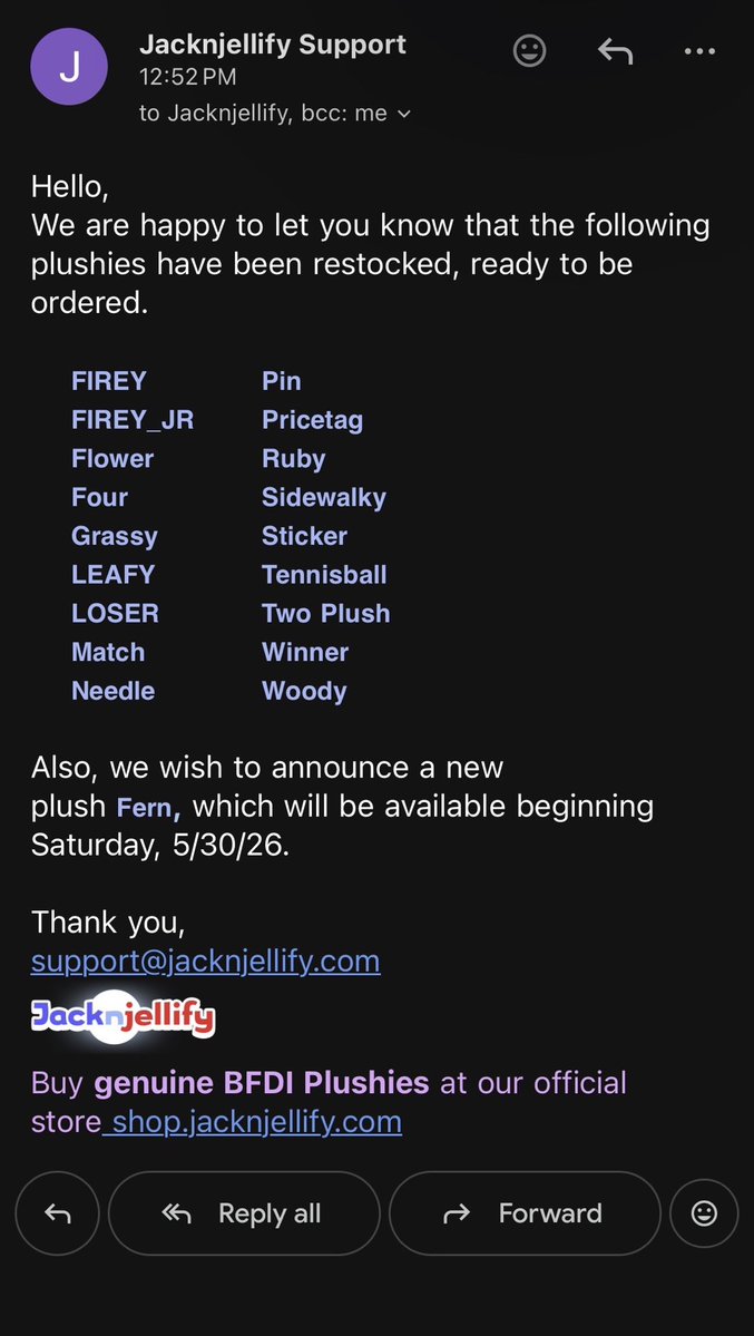 OSCMerchNews's tweet photo. Fern &amp; Price Tag plushies are rumoured to be releasing soon! 

Dates unknown, releasing on https://t.co/7v4kI2FaHJ https://t.co/F6QsVfj1Mu