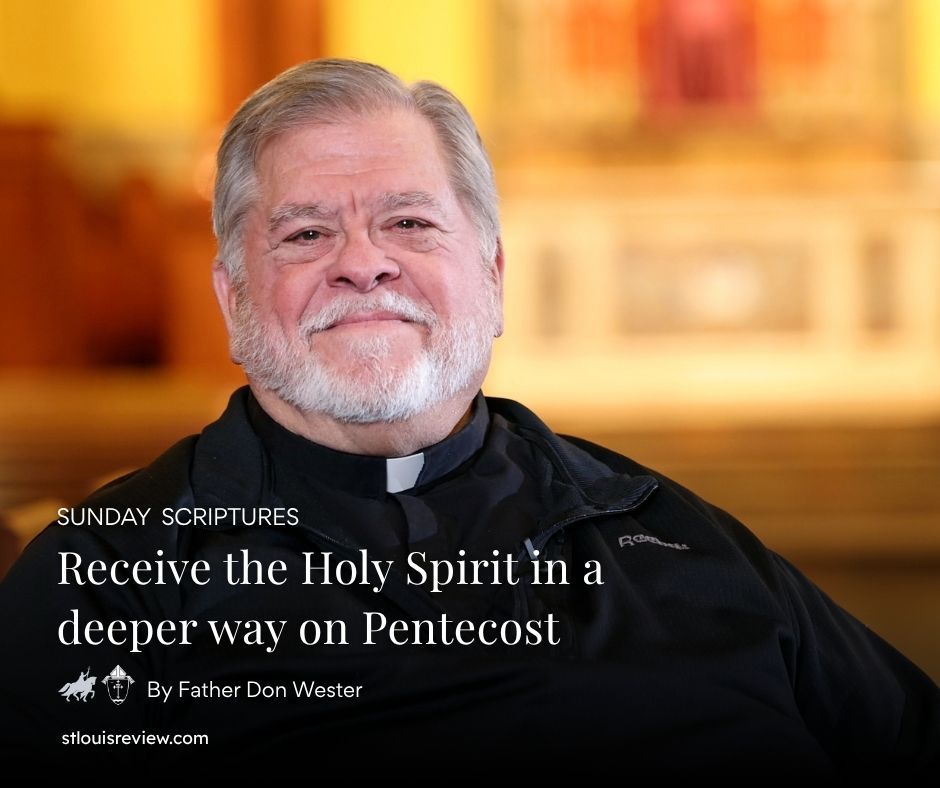 StLouisReview's tweet photo. What would happen if we received the Holy Spirit more deeply on this feast of Pentecost?

Let us take a look at family, workplace, friend groups, church communities, and encounters with strangers. How much has fear kept us from love? 

Read more: https://t.co/udWUXYi3yT https://t.co/9ZqXEjAzfo