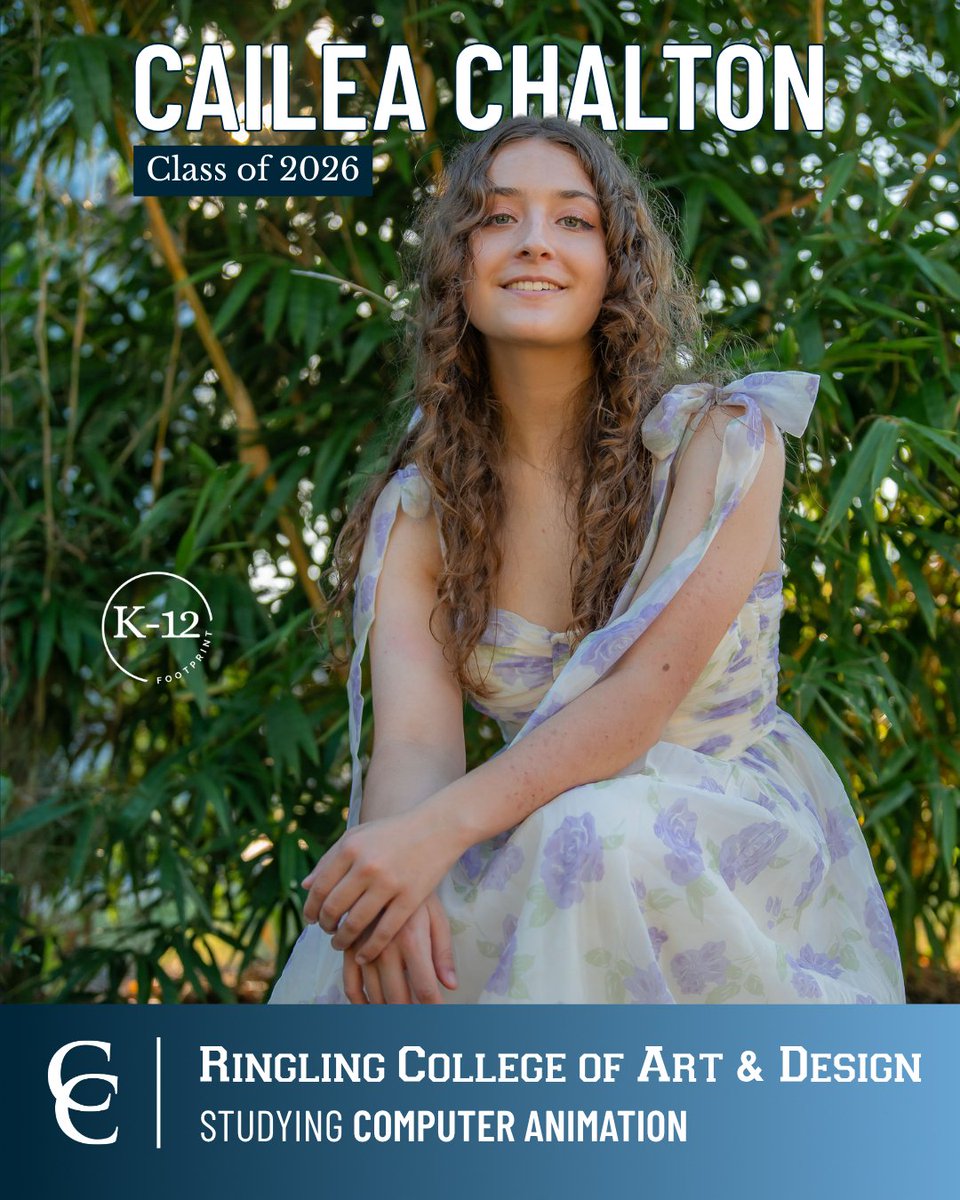 CyChristian's tweet photo. 🎓 Senior Spotlight – Cailea Chalton

Cailea has been at CCS since Kindergarten and will be attending Ringling College of Art and Design this fall to study Computer Animation. https://t.co/D1vbtjEfT8
