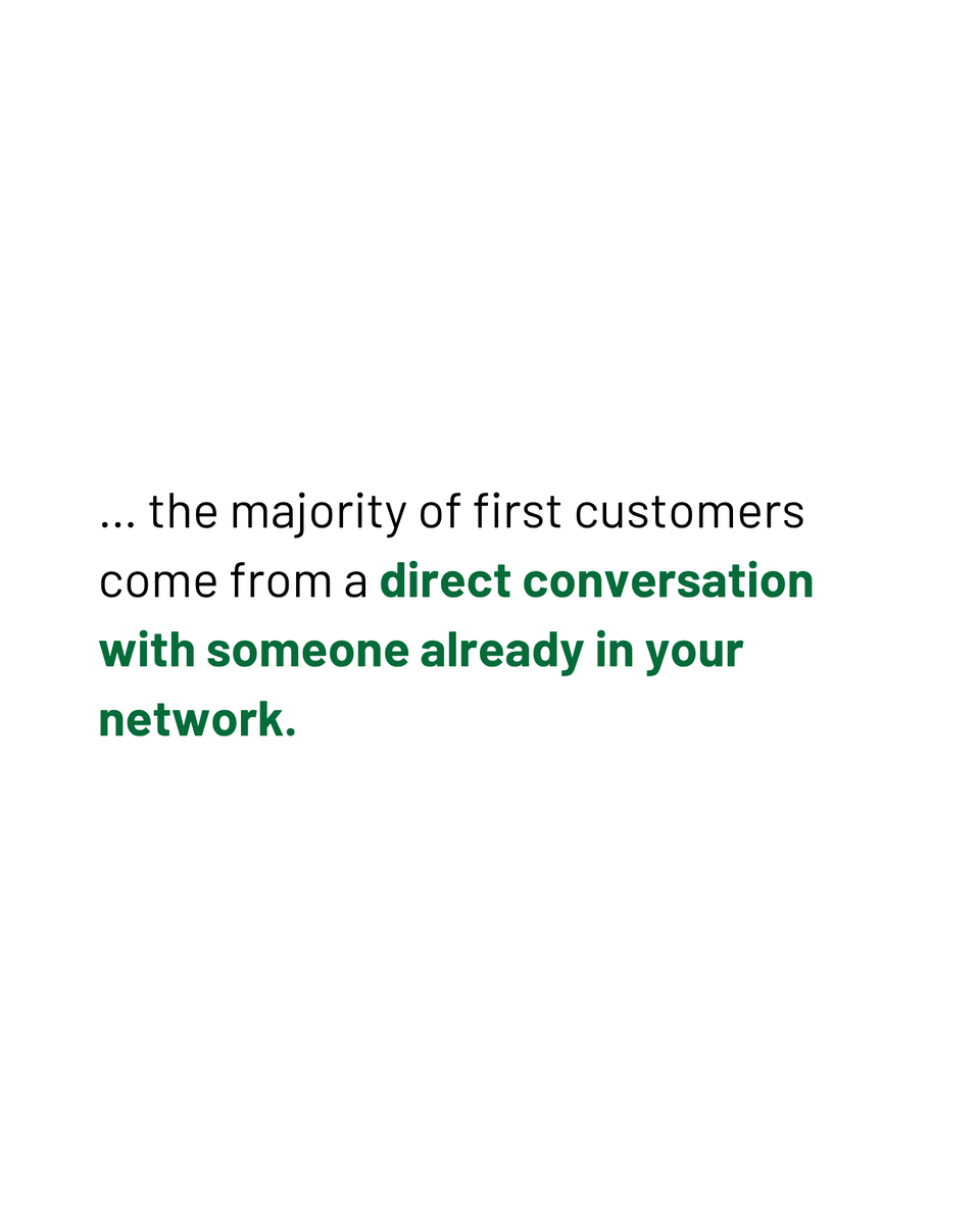StartupSprintHQ's tweet photo. Your first customer is probably closer than you think. Most businesses don’t start with ads or viral posts. They start with conversations. Your first clients are often already in your network. Before spending on marketing, tell 20 people exactly what you’re building. https://t.co/RswVeeU01E