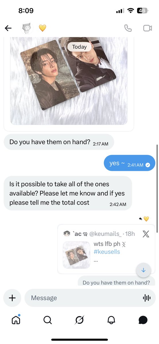 keumails_'s tweet photo. same person tried to transact with me too. i already had doubts from the start but still gave the benefit of the doubt. pls be careful when dealing with this user. her new username is @/0urmxj !!! https://t.co/ta4CTkRW5a