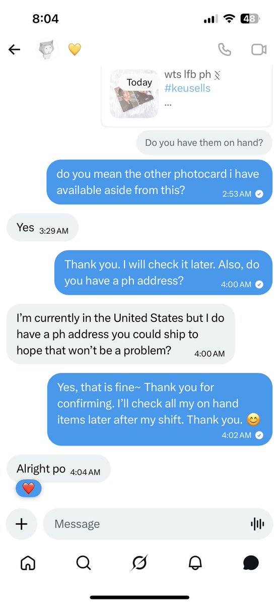 keumails_'s tweet photo. same person tried to transact with me too. i already had doubts from the start but still gave the benefit of the doubt. pls be careful when dealing with this user. her new username is @/0urmxj !!! https://t.co/ta4CTkRW5a