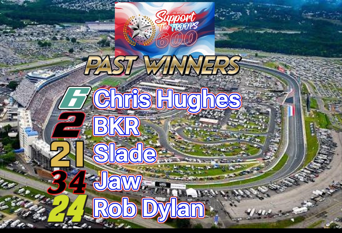 TheRacingLeagu1's tweet photo. Tonight we have over 20 Drivers racing around @CLTMotorSpdwy, who will be the next champion of this event, who will be in the history books of the Great Event! Tonight we will find out, @smokecarbon13 #SupportTheTroops600 Presented by @Big_Fish_BBQ #RowdyForever8 https://t.co/e3KmAVebFx