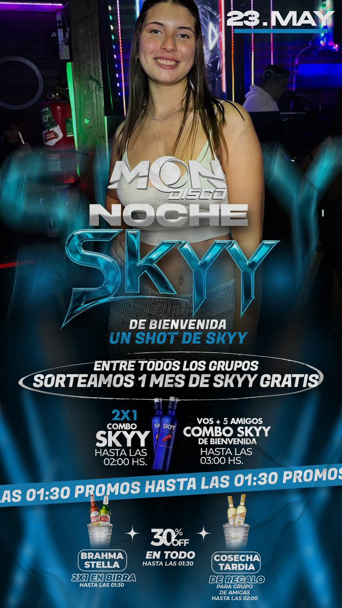 MOONDISCO1's tweet photo. SABADO MOON
UN SHOT DE SKYY Y ADENTROO😮‍💨

💥 S O R T E O💥

✅ 1 Vale de 100MIL
✅ 1 Vale de 60MIL 🫶🏻
✅ 6 BIRRAS A ELECCIÓN 🍻
✅ 2 COMBOS SKYY
✅ 2 COMBOS DU🥂
✅ 2 COSECHAS

Dale...
🔁Rt
❤Fav
✅ @ a dos amigos https://t.co/0bZI8auCdo