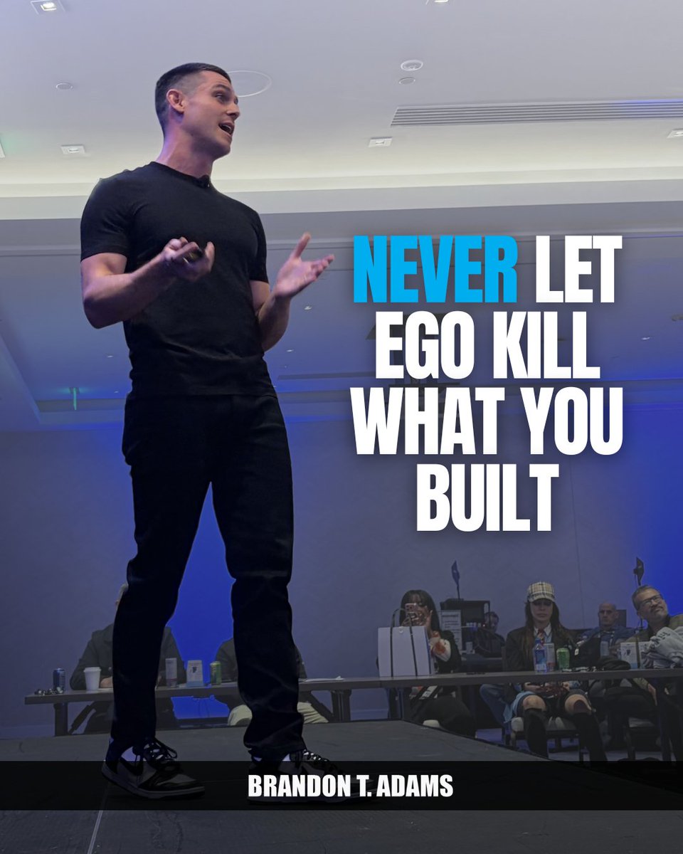 BrandonTAdams's tweet photo. The most dangerous thing that can happen once you build an inner circle is thinking you no longer have to earn your place in it.

The moment you get lazy or that ego creeps in and tells you that your reputation is enough is when it all starts to unravel.

Always stay in underdog mode and look for how you can bring more value, not less. The people worth having in your circle are watching how you show up, not just what you have achieved.