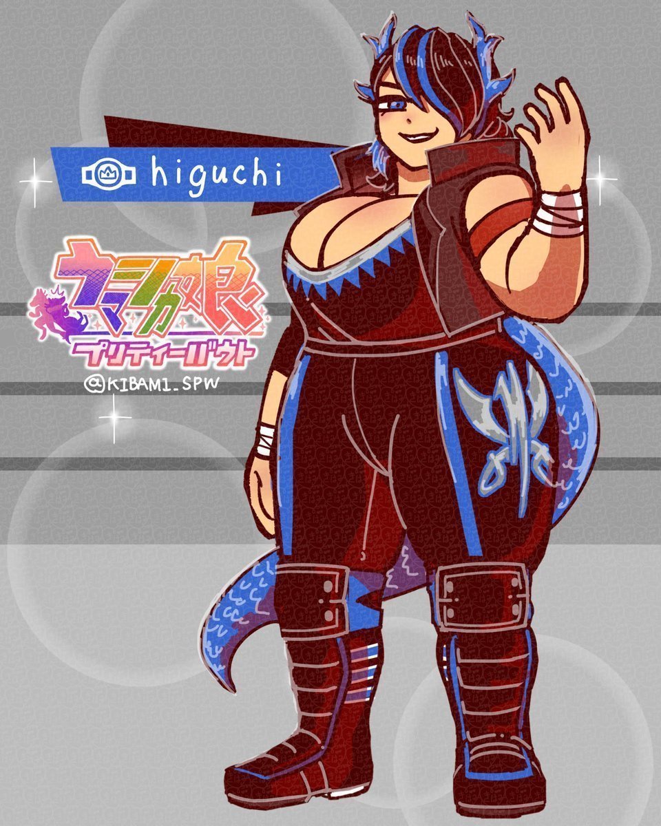 KIBAMI_SPW's tweet photo. ウマシカ娘 第15弾!
#DPW からドラゴン娘の【 #higuchi 】選手🐉✨
※正表記「h i g u c h i」
→「青龍魂の伝道師」の異名を持つウマシカ娘。10代の頃からプロレスを続けている大ベテランだよ!彼女の近くにはいつも緑色の人が居るとか居ないとか。
シリーズ検索はこちら▶ #ウマシカ娘 https://t.co/TjpLNr2LXe