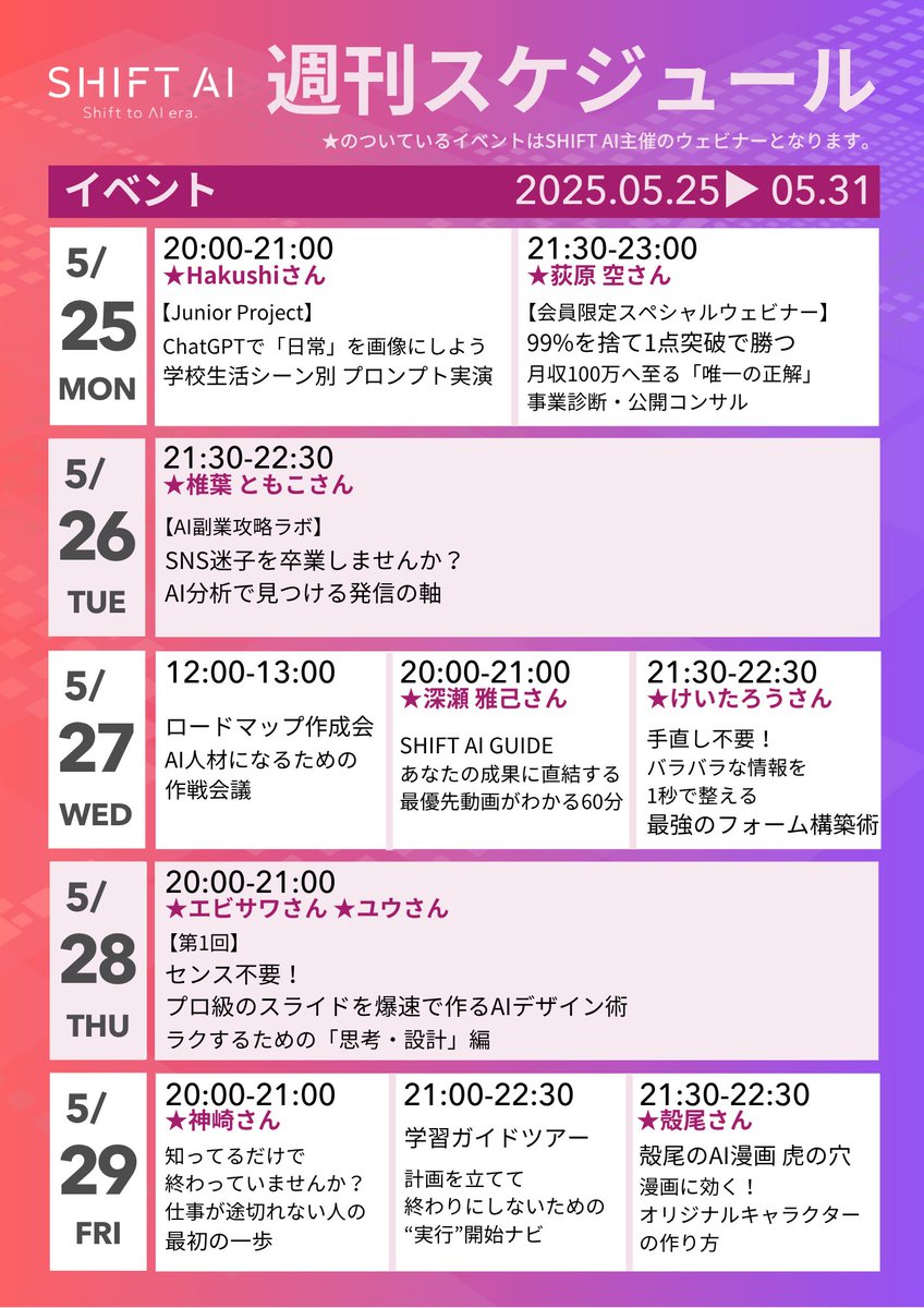 【公式】SHIFT AI (@SHIFT_AI_0) / Posts and Replies / X
