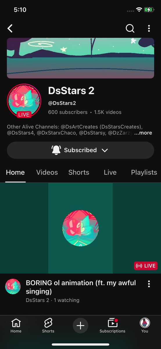 DsStars_'s tweet photo. Third time reaching 600 subs and still live streaming Like a maniac.. https://t.co/9DUdoVI4L6