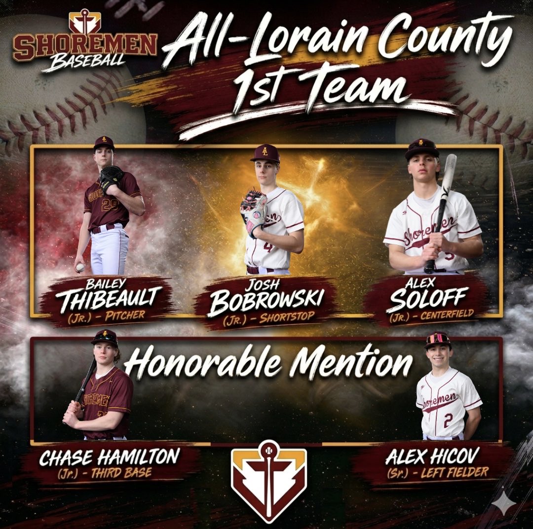 shoremenbats's tweet photo. Congratulations to our All-Lorain County Award Winners! https://t.co/Qws2dP8tKI