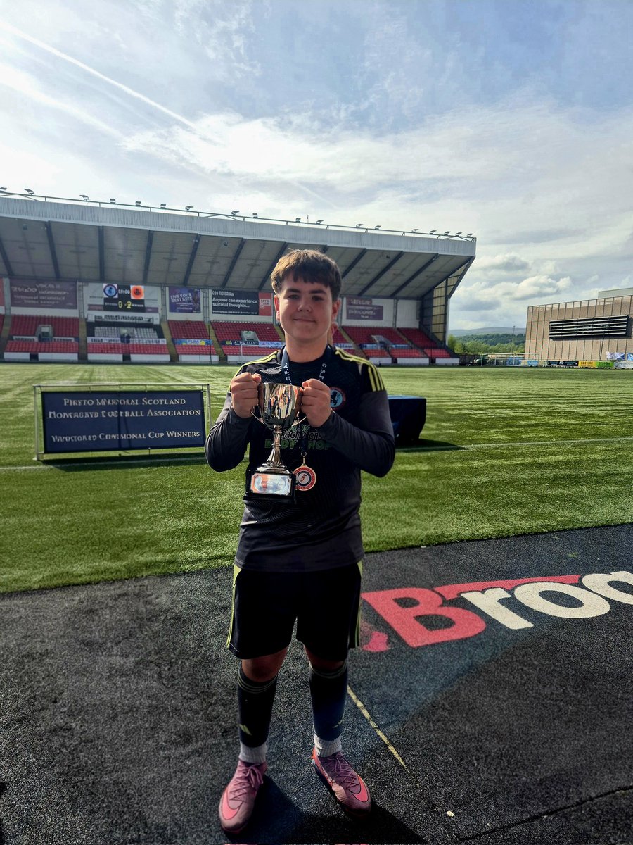 0102Craig's tweet photo. Well done my bhoy you played amazing the day so proud A div champions 🏆 🥇 ⚽️🥅🙌 https://t.co/edmN6yxAfg