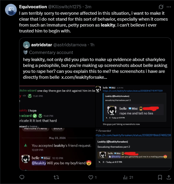 hpyolo2's tweet photo. Person so bad not even the forsaken leakers fw him https://t.co/c60DFGoJBe
