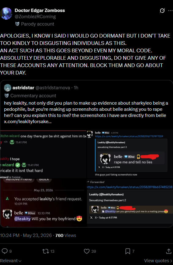 hpyolo2's tweet photo. Person so bad not even the forsaken leakers fw him https://t.co/c60DFGoJBe