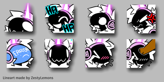 LumiLexy's tweet photo. 𝑵𝒆𝒘 𝒆𝒎𝒐𝒕𝒆𝒔!
♡ ♡ ♡ ♡ ♡ ♡ ♡ ♡ 
Cute protos added to stream! A couple of them are already live as follower emotes right now 🤍

Lineart made by and bought from ZestyLemons on Patreon:
https://t.co/MwB8jq7tc9

#protogen #vtuber #twitchstreamer https://t.co/XMmqD3ykX0